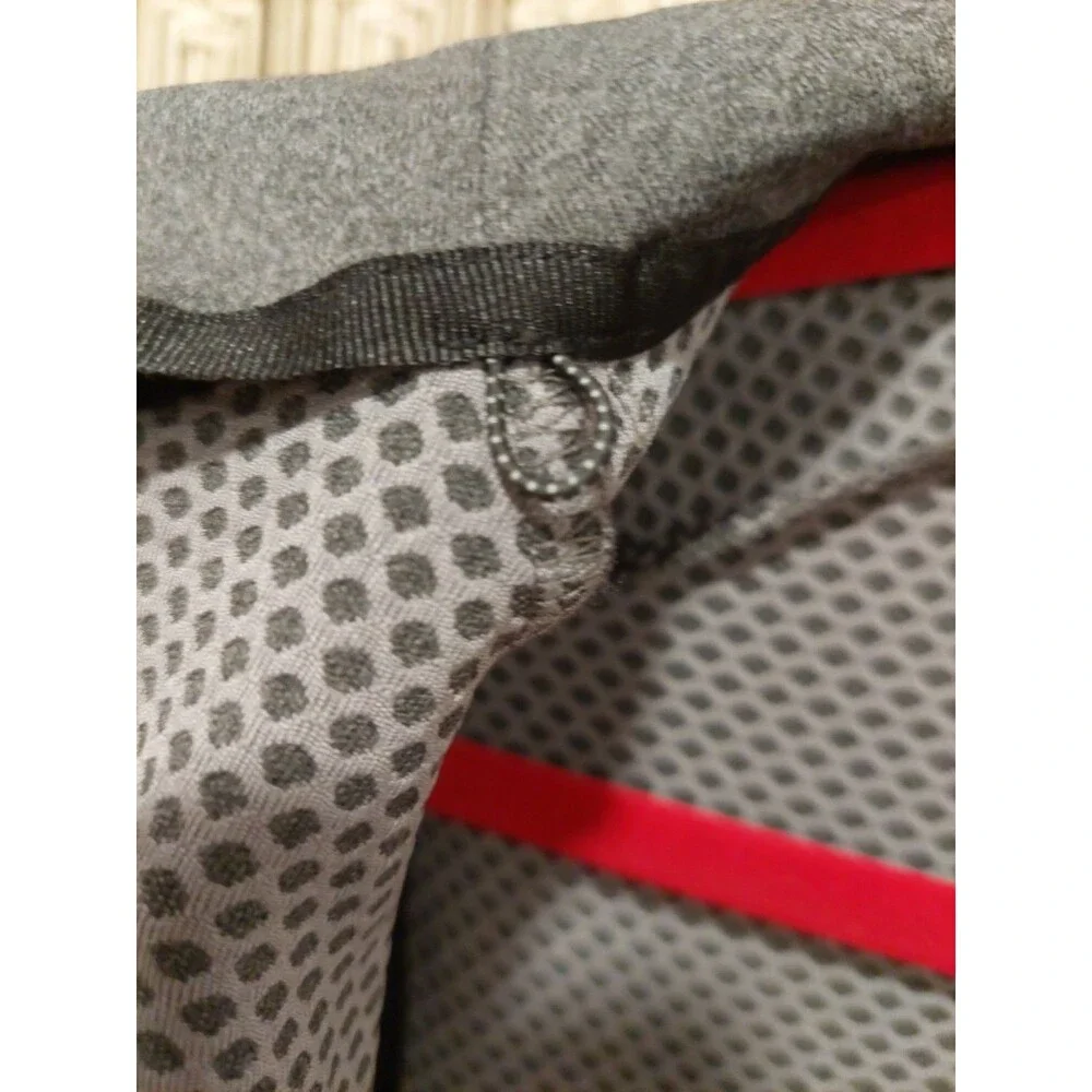 Delta Airline Promo Uplift Logo Employee Full Zip Reflective Strips Gray Jacket